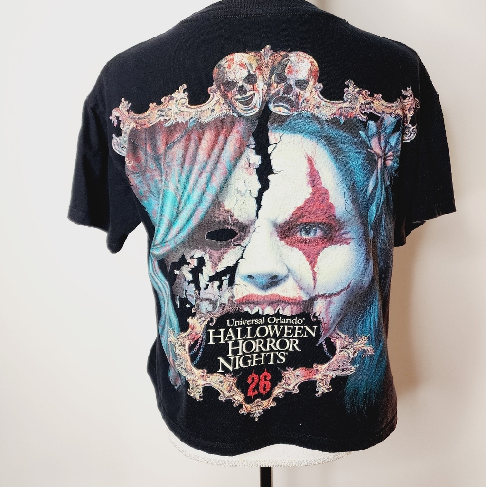 Universal Orlando Halloween Horror Nights 26 scary girl graphic loose ‎ women XS